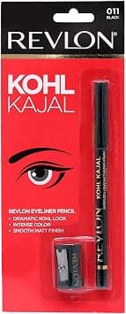 Revlon Kohl Kajal Eye Liner Pencil, Black, 1.14g Sharpner - Best Deal Finder
