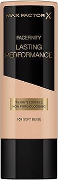 Max Factor Lasting Performance, Liquid Foundation, 105 Soft Beige, 35 Ml on Amazon.ae - Price Tracker