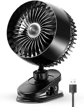 USB Clip Desk Fan, Small Desktop Fan For Office, Home, Bedroom, Ultra Quiet Portable Personal Fan With Strong Clamp, 3 Speeds, 360° Adjustable Energy-Saving Quiet Compact Fan on Amazon.ae - Price Tracker