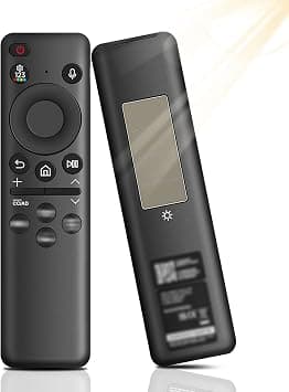 BN59-01432A Solar Voice Remote Replacement for Samsung TV Smart, Universal Remote Control Bluetooth Replacement with USB-C Charging Compatible with Samsung TV 2023 QLED Models - Black - متتبع أسعار Amazon.sa