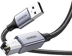 UGREEN Printer Cable 2M, Printe Cord Braided USB 2.0 A to B Male Cable Compatible with USB Type B Printers and Scanners Epson, HP DeskJet/Envy, Canon, Lexmark, Samsung, Dell, Digital Piano - Amazon.ae Price Tracker