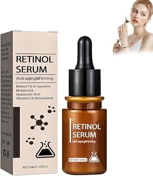 Retinol Face Serum,Retinol Anti Aging Face Essence,Hydrating and Moisturizing,Skin Tightening Lifting,for Anti-Wrinkle, Anti-AgingSuitable for all Skin Types - Amazon.ae Price Tracker