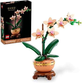 LEGO Botanicals Mini Orchid - Artificial Flowers Set for Adults - Indoor Plant with Terracotta Style Flowerpot - DIY Home Decor Gift Idea - 10343 - متتبع أسعار Amazon.sa