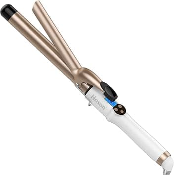 Hoson 1 Inch Curling Iron Professional Ceramic Tourmaline Coating Barrel Hair Curler, LCD Dispaly with 9 Heat Setting(225°F to 450°F for All Hair Types, Glove Include) on Amazon.ae - Price Tracker