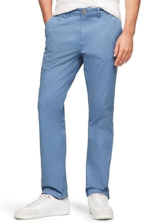 Tommy Hilfiger Mens Casual Pants Comfort Stretch Cotton Chino Pants In Custom Fit on Amazon.ae - Price Tracker