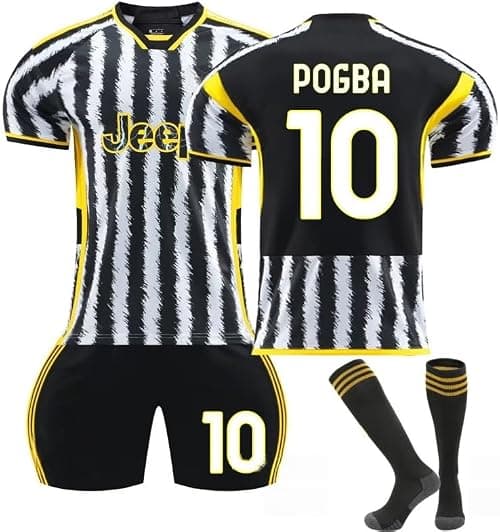 2023/24 Home JUV Football Jersey Kit– POGBA #10 Signed Edition–Soccer Uniform Set with Shorts,Socks&Knee Pads–Athletic Training Gift for Men,Youth&Boys(16–3XL) على Amazon.ae - متتبع الأسعار