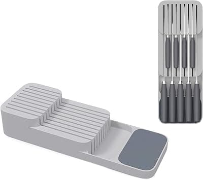 WinCheer DrawerStore Flatware Storage Box, Kitchen Drawer Separate Tableware Storage Organizer Tray Cutlery Holder Rack for Silverware Knives Fork Spoon (Knives) on Amazon.ae - Price Tracker