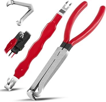 Electrical Disconnect Pliers 37960, Automotive Electrical Connector Separator Tool, Terminal Removal Pliers for Plugs, Disconnect & Connector Tools for Car, Truck, and Home Use (Red) on Amazon.ae - Price Tracker