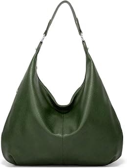 Hobo Taschen fr Damen, weiches PU-Leder, lockere Schultertasche, Geldbrse mit Reiverschluss - Best Deal Finder