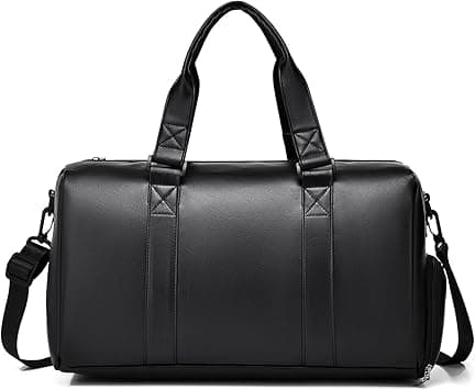 Sports Gym Bag for Men Women Travel Duffel Bag with Shoes Compartment,35L Lightweight Weekend Overnight Bag Carry on Bag Sport Gym Tote Bags(Black) on Amazon.ae - Price Tracker