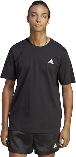 adidas mens Essentials Single Jersey Embroidered Small Logo T-Shirt T-Shirt - Best Deal Finder