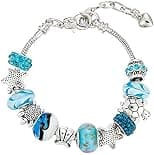 Silver 925 Silver DIY Crystal Jewelry Charm Beads Pandora Elements Ocean Style Bracelets for Women - Best Deal Finder