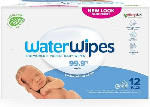 WaterWipes Original Plastic Free Baby Wipes, 720 wet wipes (12 packs) - Amazon.ae Price Tracker