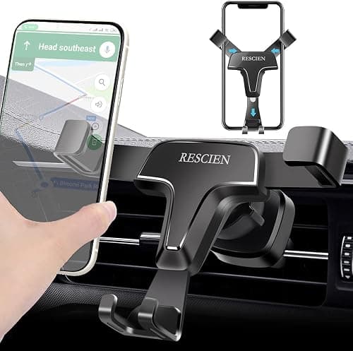 Phone Mount for Car Vent 360 Rotatable Auto Lock Gravity Car Phone Mount Car Hands Free Cradle in Vehicle Car Phone Holder Mount Fit for Smartphone iPhone Cell Phone Automobile Cradles Universal on Amazon.ae - Price Tracker