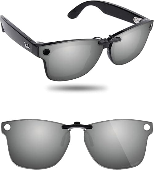 Fiskr Polarized Clip-On Sunglasses for Ray-Ban Meta Wayfarer RW4008 & Gen 2 RW4012 (Size 53-22) - UV Protection on Amazon.ae - Price Tracker