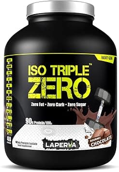 Laperva ISO Triple Zero Whey Protein Isolate – Over 27g Protein, Zero Carb, Zero Sugar, Zero Fat – BCAA-Rich, Fast Absorption, Soy-Free, Halal-Certified (4lb - 72 Servings) (Gourmet Chocolate) on Amazon.ae - Price Tracker