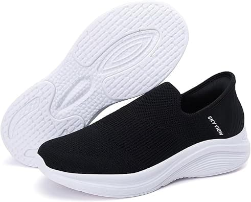 Men women's Walking Shoes Slip-On Lightweight Sneakers Running Shoes Exercise Tennis Shoes Fitness Sports Shoes Lightweight Breathable Soft Sole on Amazon.ae - Price Tracker