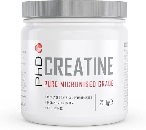 PhD Nutrition 100% Micronised Creatine Monohydrate Powder | Improved Strength and Performance During Exercise, 250g on Amazon.ae - Price Tracker