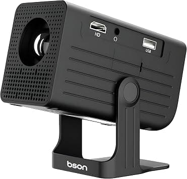 BSON 4K Compact HD Projector, Portable Home Theater Projector, 170 ANSI Brightness, 50–200 Inch Display, Outdoor Movie Projector, 4K Supported Video, Gaming and Streaming Entertainment على Amazon.ae - متتبع الأسعار