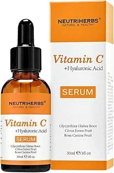 NEUTRIHERBS Vitamin C Serum for Face with Hyaluronic Acid, Firm, Anti Aging, Brighten, Even Skin, Daily Skincare Natural Nourish Facial Serum,1 fl oz على Amazon.ae - متتبع الأسعار