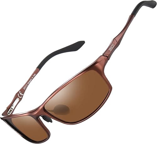 DUCO Polarized Sunglasses for Men 100% UV400 Protection Metal Frame Driving Men's Sun Glasses 8201 on Amazon - Best Deal Finder