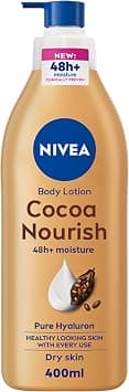 NIVEA Body Lotion for Dry Skin, Cocoa Butter with 100% Pure Hyaluron, 48H Deep Moisture, 400ml - Best Deal Finder
