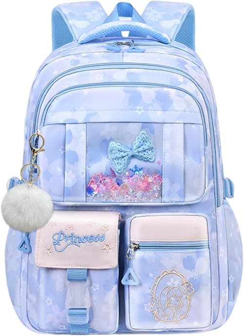 Backpacks for Girls Cute School Bag Girls Bookbags Multi-Pockets Kids Backpack for Elementary & Middle School على Amazon.ae - متتبع الأسعار