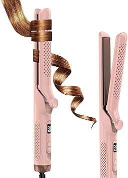 iToncs Hair Straightener, Straightener, Curls and Straightening, 2 in 1, Antistatic Ceramic Coating, Cooling with Blow Button, Five Temperature Settings 140-220°C, Comes with a Silicone Glove on Amazon.ae - Price Tracker