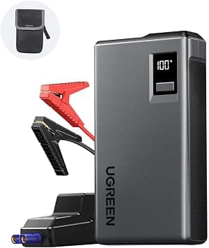UGREEN Car Battery Jump Starter, 1000A UltraSafe 12V Battery Pack, 3 in 1 Battery Booster, Jump Box, 12000mAh Portable Power Bank with Digital Screen, Jump Leads and LED Light for Emergency and Travel on Amazon.ae - Price Tracker