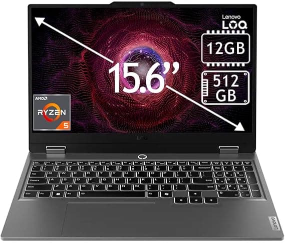 Lenovo (Upgraded) - LOQ 15.6" Full HD Gaming Laptop - AMD Ryzen 5 7235HS - 12GB MEMORY-512GB SSD Memory - NVIDIA GeForce RTX 4050 6GB- Windows 11- Luna Grey(1 year warranty US) on Amazon.ae - Price Tracker