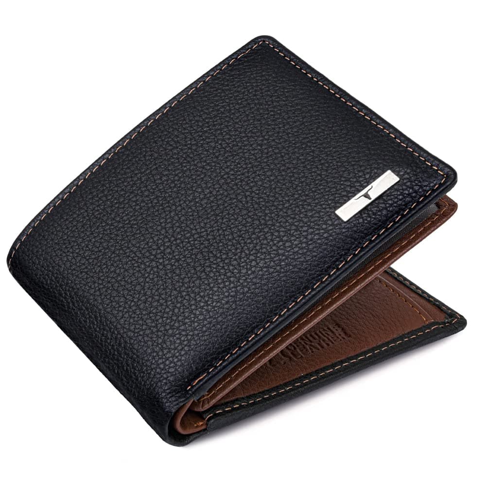 URBAN FOREST Kyle Black/Redwood Leather Wallet for Men, 6 Card Slot on Amazon.ae - Price Tracker