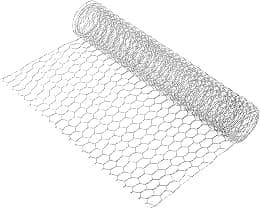 ELECDON Garden Poultry Chicken Wire Netting, ELECDON Galvanized Animal Fence Barrier Hexagonal Wire Mesh Netting for Craft Projects, Home Use and Gardening, 13.7 x 39.3 Inches - Best Deal Finder