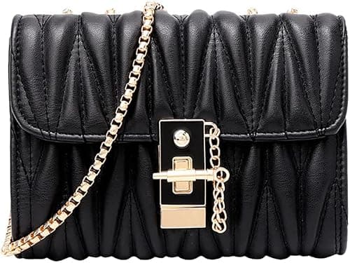 Crossbody Shoulder Bag for Women, PU Leather Shoulder Handbags Women Ladies Chain Wallet Purses على Amazon.ae - متتبع الأسعار