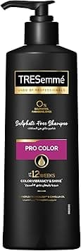 TRESemmé Pro Color Shampoo, for up to 12 weeks of color vibrancy & shine, with Shineplex Technology™ & Camellia Oil, free from sulphates, parabens & dyes, 250ml on Amazon.ae - Price Tracker