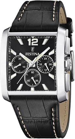 Festina Men's Analogue Watch with Leather Strap on Amazon.ae - Price Tracker