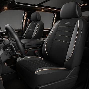 Skechers Memory Foam Car Seat Cover,Air Cool Mesh Thick Seat Covers,Piping Leather Two Front Car Seat Protector,Airbag Compatible,Automotive Comfort Seat Cover for Most Cars,Vans,Trucks,SUV,Beige on Amazon.ae - Price Tracker