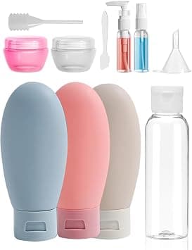 Travel Bottles, 12 Pack Leak-proof Silicone Travel Bottles Set, BPA-Free Portable TSA Approved Travels Size Containers for Toiletries, Shampoo, Conditioner - Best Deal Finder