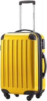 HAUPTSTADTKOFFER - Alex - Hardshell Luggage Expandable Trolley in Three Sizes (S, M & L) TSA, Yellow, 55 cm (S), Hand Luggage on Amazon.sa - Price Tracker