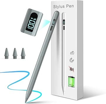 Stylus Pen for Ipad Pen 2018-2025- Pencil for Ipad 3X Faster Charge/Work 11H with Palm Rejection/Tilt Sensitivity for iPad 11/10/9/8/7/6th Gen, Air 11/13''(M3), Pro11/12.9/13'',Air3-5,Mini 5/6 Grey - Best Deal Finder