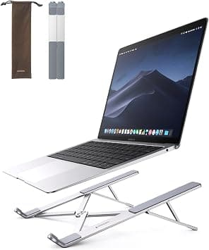 UGREEN Laptop Stand for Desk Aluminum Alloy Adjustable Laptop Holder Ergonomic Portable Foldable Lightweight Notebook Stand for Desk Compatible with MacBook Pro Macbook Air Chromebook Matebook etc on Amazon.ae - Price Tracker