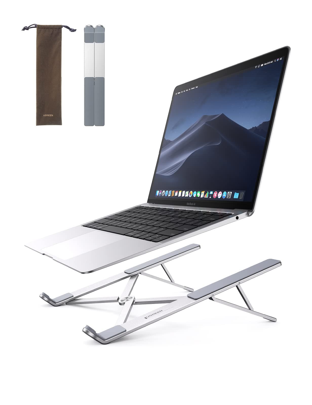 UGREEN Laptop Stand for Desk Aluminum Alloy Adjustable Laptop Holder Ergonomic Portable Foldable Lightweight Notebook Stand for Desk Compatible with MacBook Pro Macbook Air Chromebook Matebook etc on Amazon.ae - Price Tracker