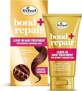 Difeel Bond & Repair Leave in Hair Treatment for Severely Damaged Hair 2.5 oz. - Deep Bond Hair Treatment, Bond Rebuilder for Hair Repair - Best Deal Finder