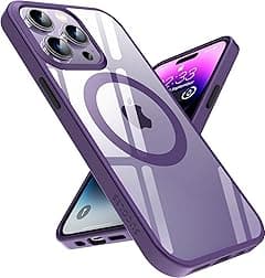SUCGLES for iPhone 14 Pro Case with MagSafe [Ultra Strong Magnetic] [12FT Military Drop Protection] [Shockproof Bumper] Slim Thin Mag Safe Phone Cover 6.1 in for Apple 14pro (Deep Purple) - Amazon.ae Price Tracker