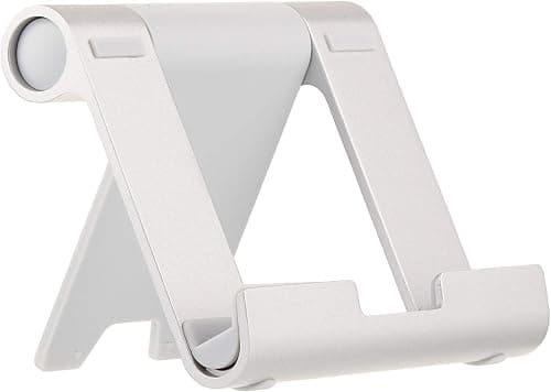 Amazon Basics Multi-Angle Portable Stand for iPad Tablet, E-reader and Phone - Silver on Amazon.ae - Price Tracker