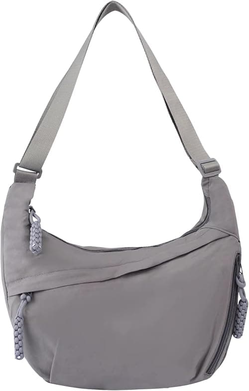 Crescent Bag for Women, Nylon Crossbody Shoulder Bag with Adjustable Strap, Multi Pockets Dumpling Purse for Daily Use and Travel on Amazon.ae - Price Tracker