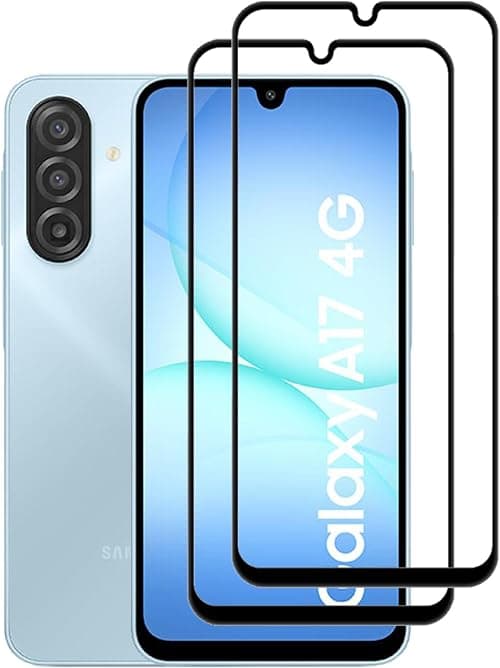 for Samsung Galaxy A17 5G / Galaxy A17 4G / Galaxy M17 5G Screen Protector Tempered Glass, Full Coverage HD Anti-Scratch Bubble-Free Tempered Film with High Response [2 Pack] على Amazon.ae - متتبع الأسعار