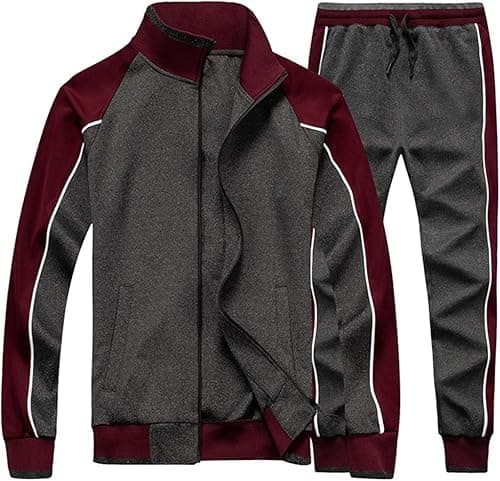 AOTORR Men's Tracksuit 2 Pieces Sweat Suits Casual Long Sleeve Outfit Sports Jogging Suits Set on Amazon.ae - Price Tracker
