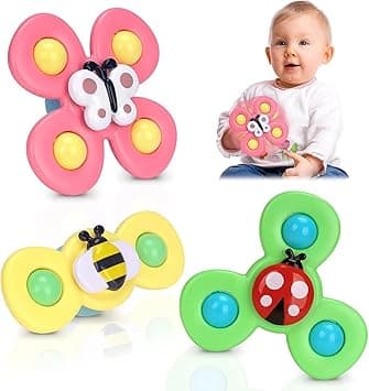 Suction Cup Spinner Toys,Dimple Toy With Silicone Bubbles Release Stress And Anxiety Kids For Bath Window,Suction Fidget Baby Toys 1 Years Old (Suction Spinner) - Amazon.ae Price Tracker