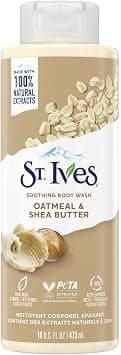 St. Ives Soothing Oatmeal & Shea Butter Body Wash| 100% Natural Exfoliants| Organic Shower Gel for Smooth & Clear Skin| Paraben-Free & Cruelty-Free| Dermatologically Tested| 473ml - Best Deal Finder