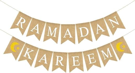Ramadan Kareem Banner for Ramadan Decorations, Ramadan Kareem Decorations Banner with Moon and Star, Ramadan Party Decor Supplies for Home Muslim Festival on Amazon.ae - Price Tracker